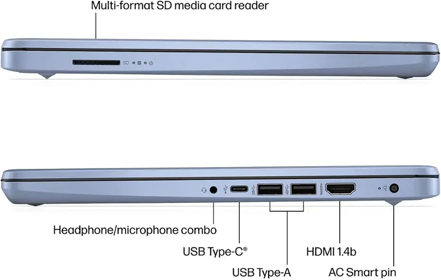 HP Laptop with Microsoft Office and 1TB Cloud Storage (1-Year) | 14 inch HD Computer | 16GB RAM | 128GB UFS | Intel 4-Core CPU(Beat i3-10110U) | Webcam | USB-C | Windows 11 Home in S Mode | LE Bundle