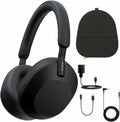 Sony WH-1000XM5 Noise Canceling Wireless Over-Ear Headphones (Black) & Case