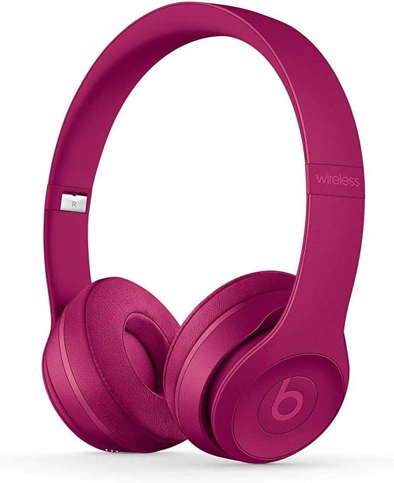 Beats by Dre Solo 3 Wireless On Ear Headphone Neighborhood Collection Brick Red (Renewed)