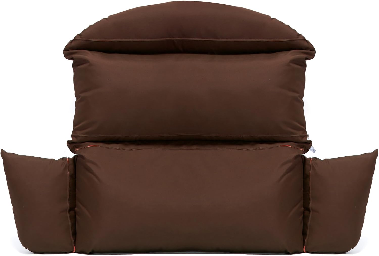 LeisureMod 2 Person Hanging Egg Swing Chair Cushion - Brown, Soft & Weather-Resistant, Machine Washable, Outdoor/Indoor Use