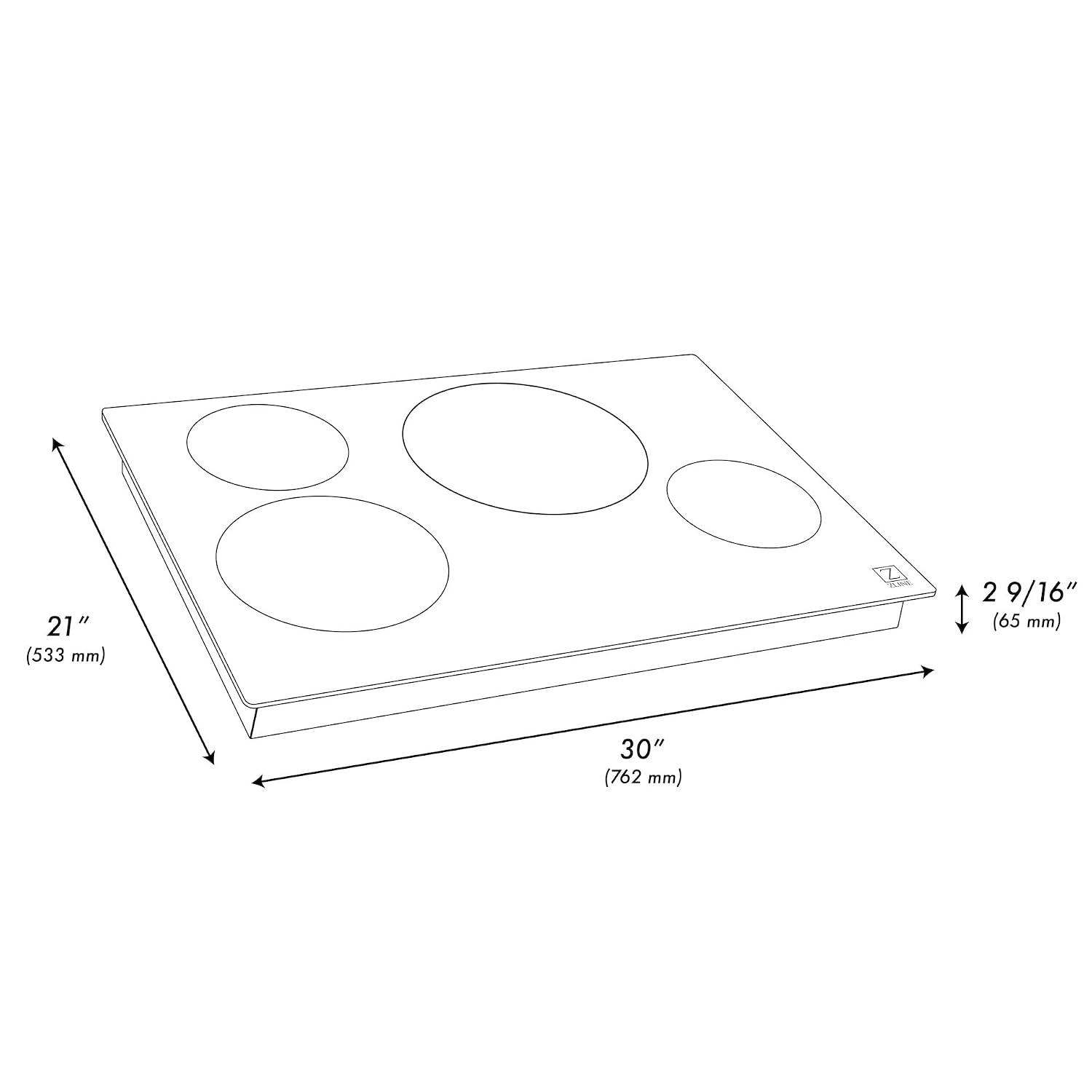 ZLINE 30 in. Induction Cooktop with 4 burners (RCIND-30)