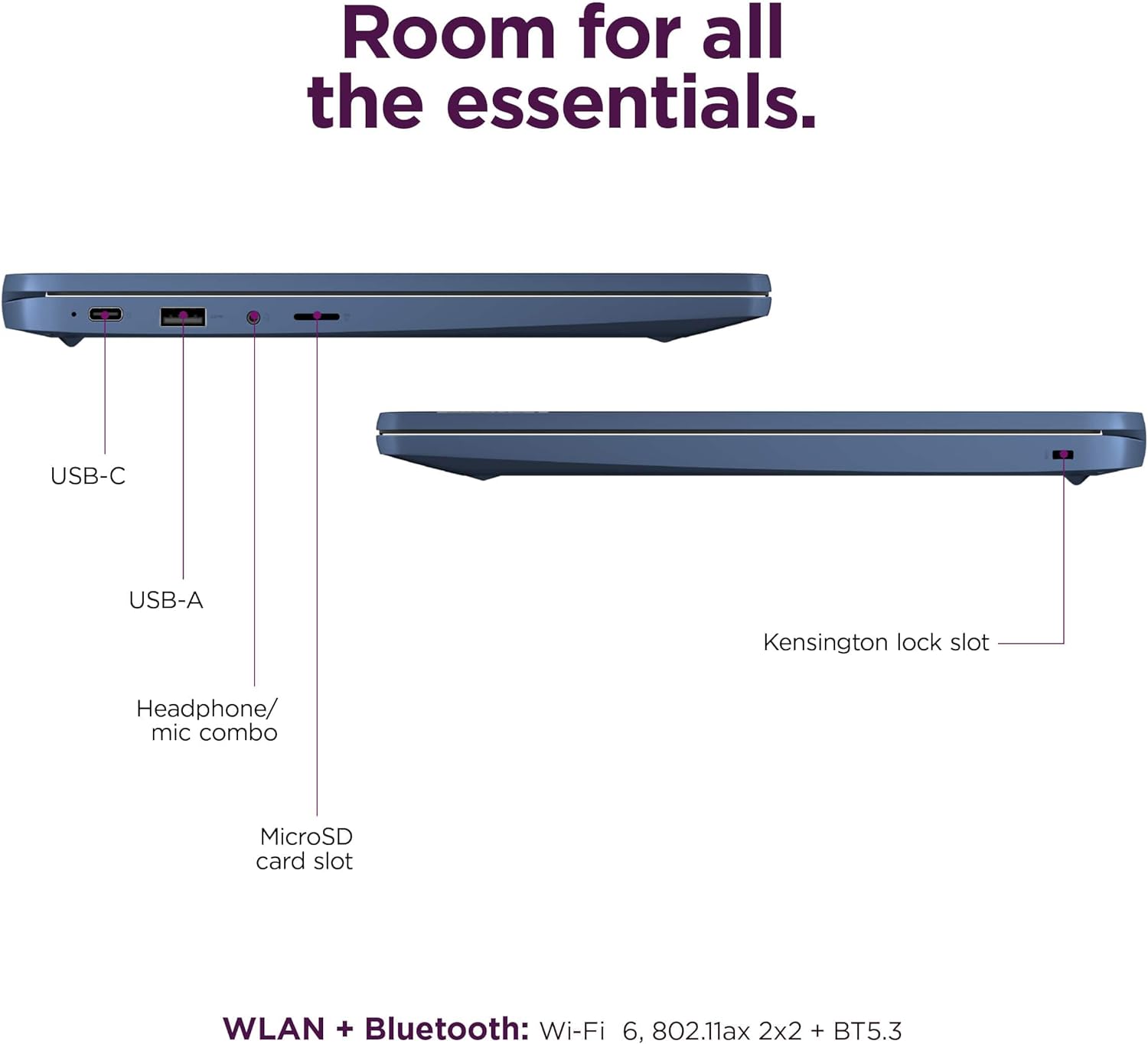 Lenovo Chromebook 14 Laptop (14' FHD Touchscreen, 8-Core 2.0GHz Processor, 4GB RAM, 192GB (64GB eMMC + 128GB SD Card)), IST HUB, Anti-Glare, Webcam, 13-Hr Long Battery Life, Chrome OS w/Google AI