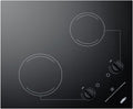Summit 21' 2 Burner Electric Cooktop. 115 Volt Radiant Cooktop, ADA Compliant, Black - CR2B121