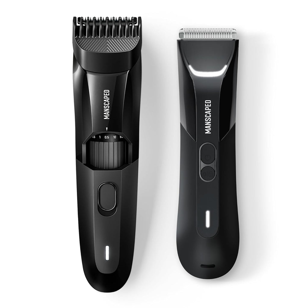 MANSCAPED® The Beard & Body Bundle 4.0 PRO Contains: The Beard Hedger® Adjustable Length Precision Trimmer and The Lawn Mower® 4.0 PRO Men's Waterproof Electric Groin & Body Hair Trimmer