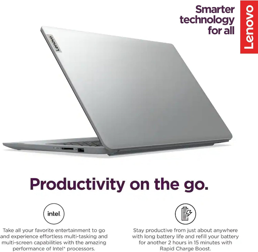 Lenovo Touchscreen Laptop with Lifetime Office 365 for The Web - IdeaPad 3i - Intel Core i3 Processor - 15.6' Full HD - 12GB RAM - 256GB SSD - Bluetooth - Webcam - Windows 11 no Mouse