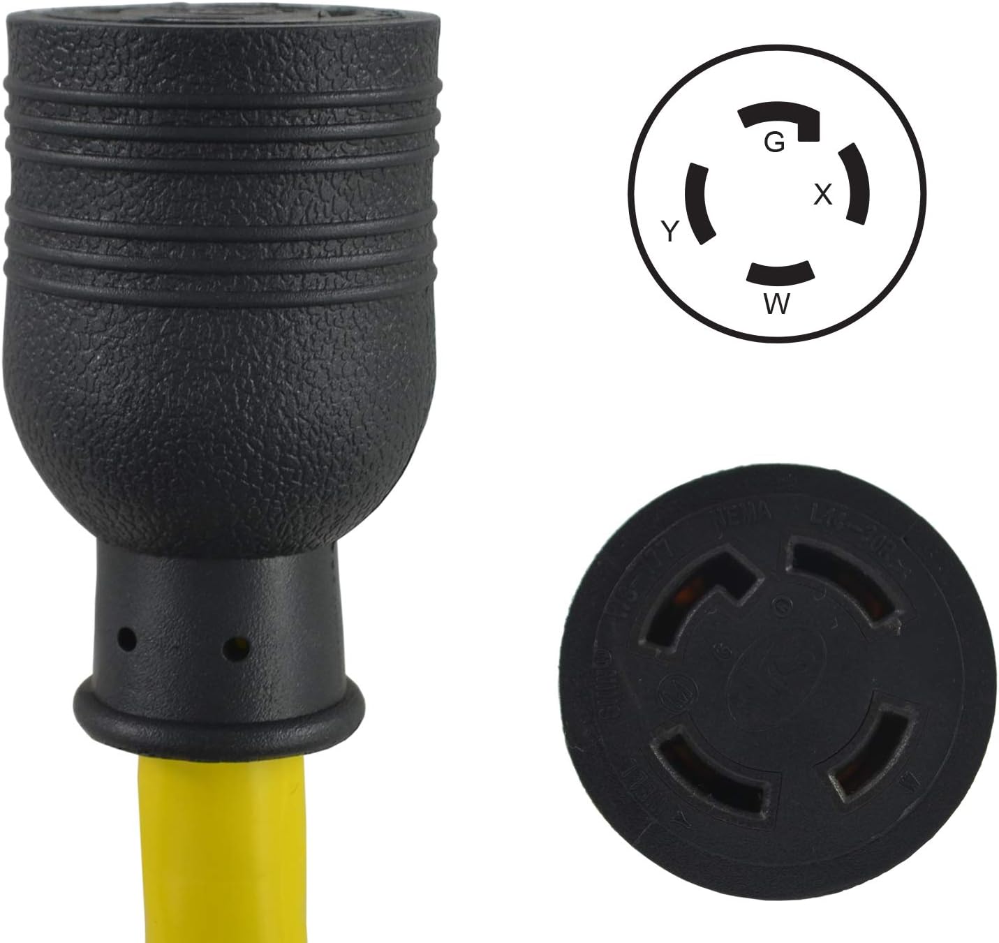 Conntek 20602 L14-30 30 Amp 4-Prong Extra Heavy-Duty Generator Cord, UL Listed (50 Feet)