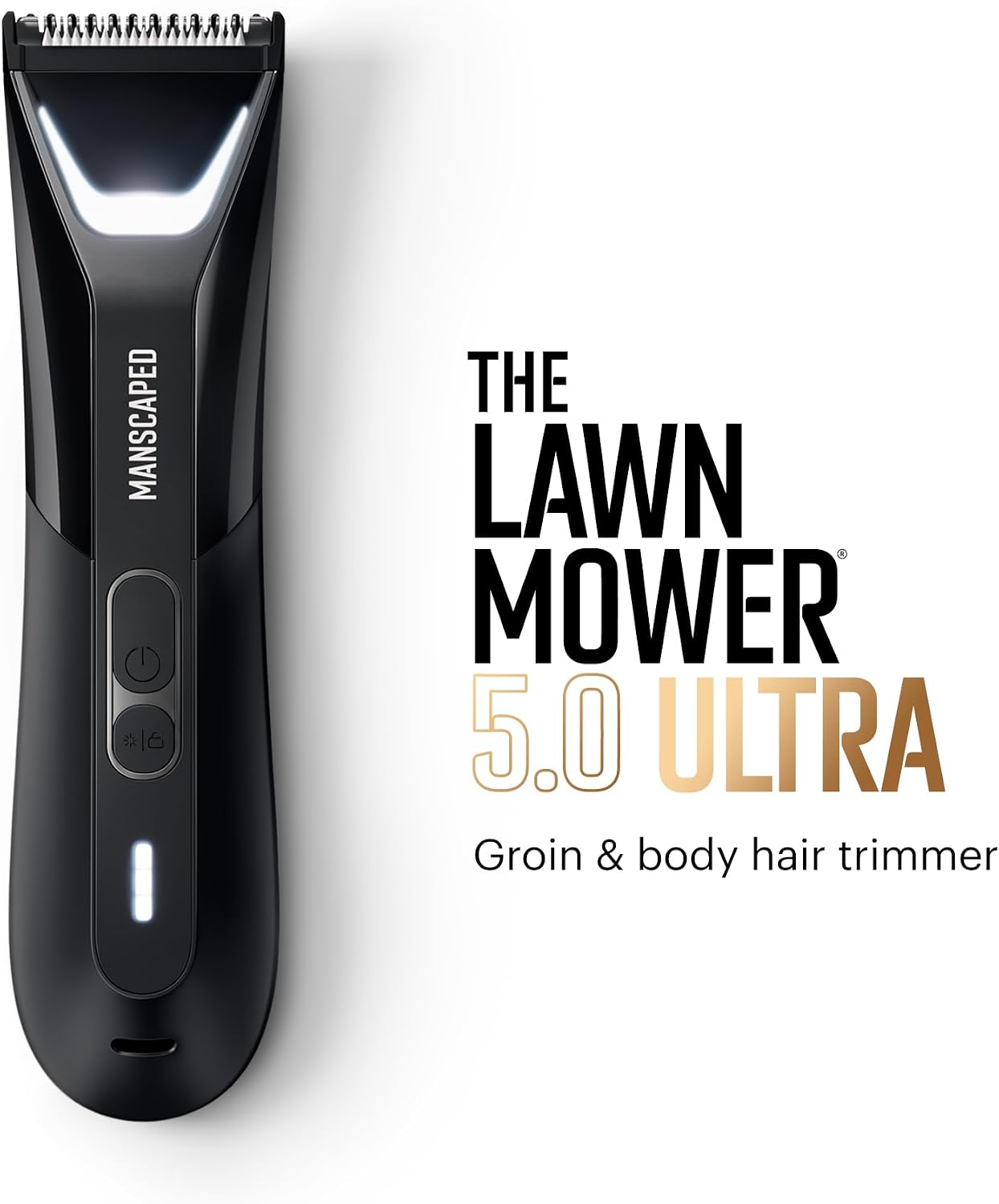 MANSCAPED® The Chairman™ PRO & The Lawn Mower® 5.0 Ultra - Men's Face Shaver with Two SkinSafe® Blades, Four-Blade Foil & Stubble Trimmer & Dual-Head Groin & Body Hair Trimmer with Toiletry Bag
