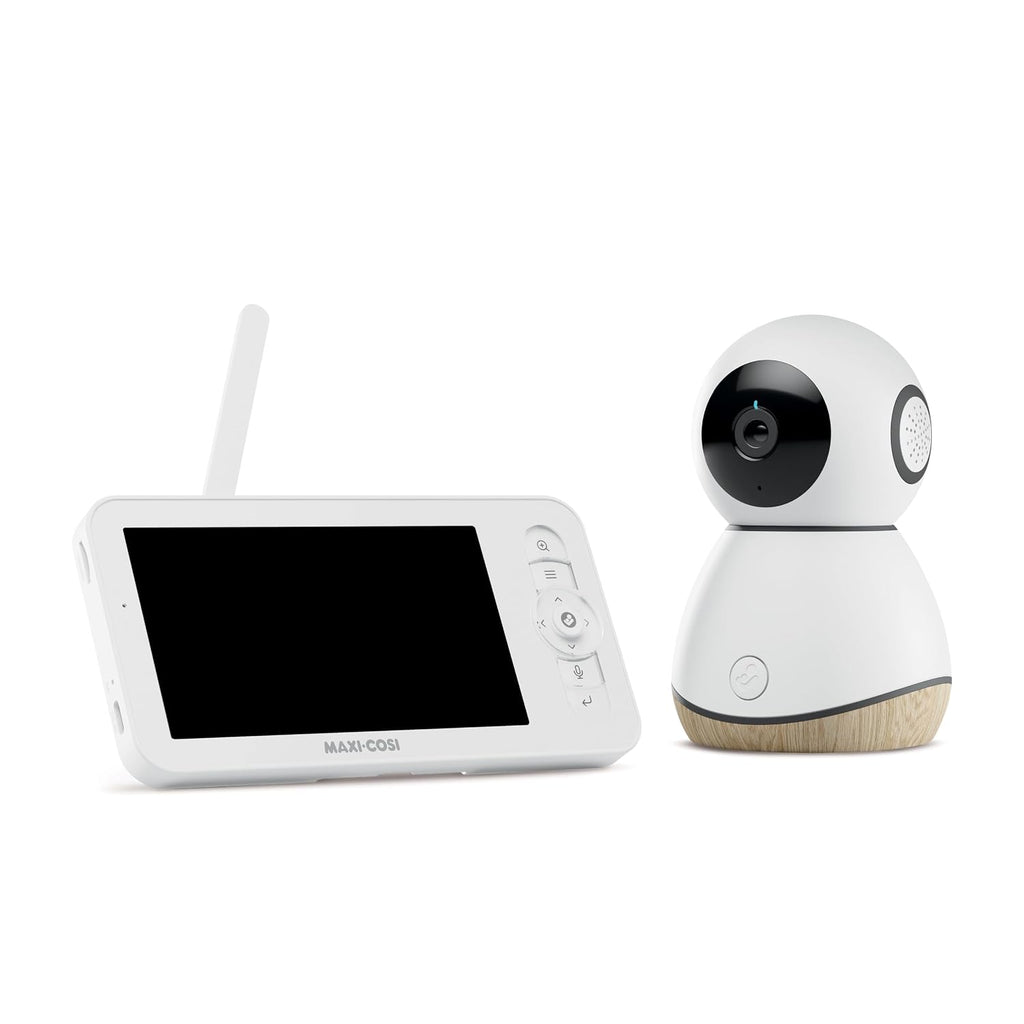 Maxi-Cosi See Pro 360 Baby Monitor with CryAssist™ AI Cry Translation, 2K HD camera with PTZ, Secure Non Wi-Fi 5 inch parent unit, 10 hour battery, Soothing Lullabies, 2-way audio