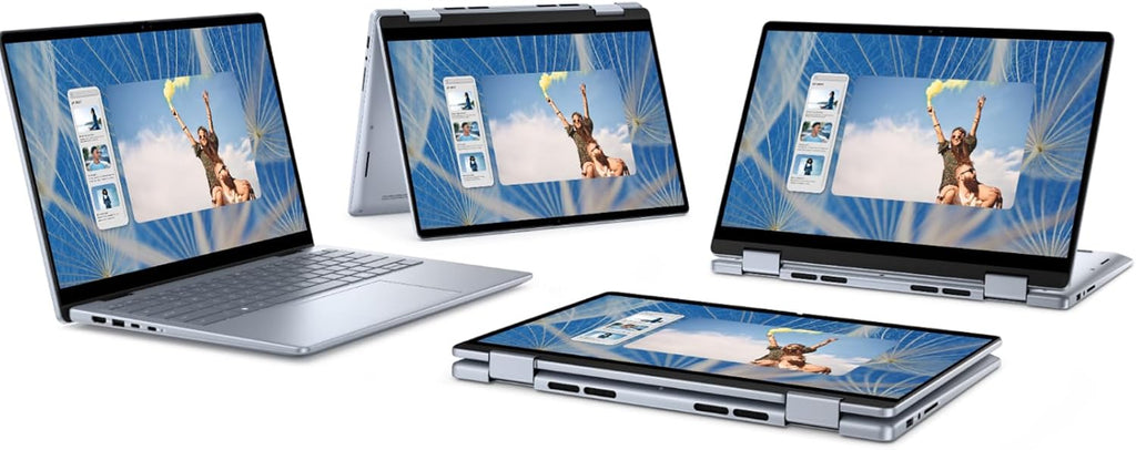 Dell Inspiron 14 inch 2-in-1 Business Laptop, FHD+ Touchscreen Display, Intel 10-Core 7 150U, Backlit KB, Fingerprint, Wi-Fi 6E, Win 11 Pro, Copilot, Accessories, FHD Webcam (32GB DDR5 + 1TB SSD)