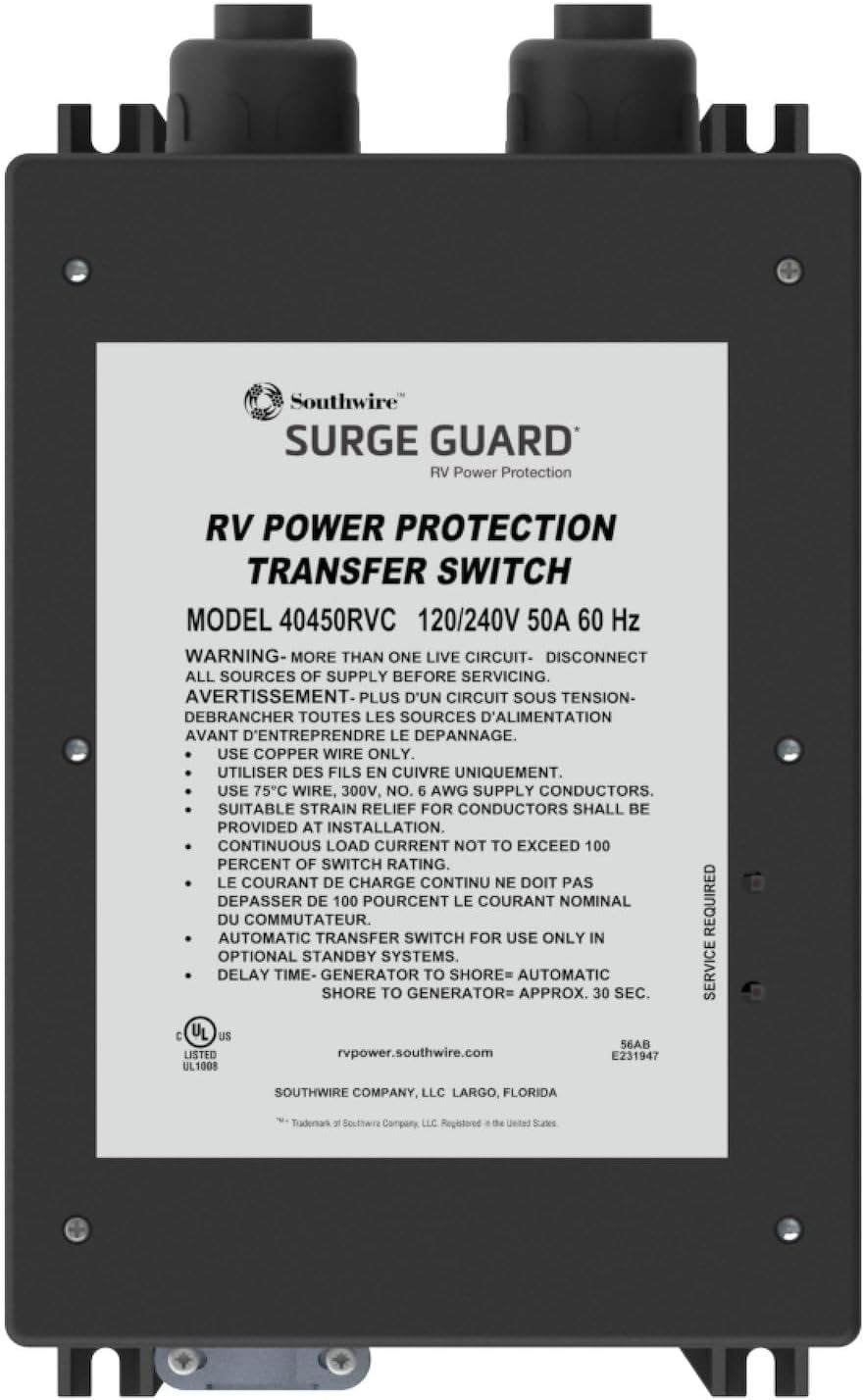 50A Surge Guard Automatic Transfer Switch