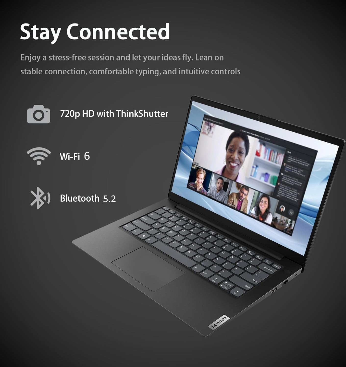 Lenovo V14 Gen 4 Business Laptop (14' FHD Anti-Glare, Intel 10-Core i7-13620H, 40GB RAM, 1TB SSD), Webcam with Privacy Shutter, Ethernet, Wi-Fi 6, HDMI, Bluetooth, Win 11 Home w/ Copilot, Black