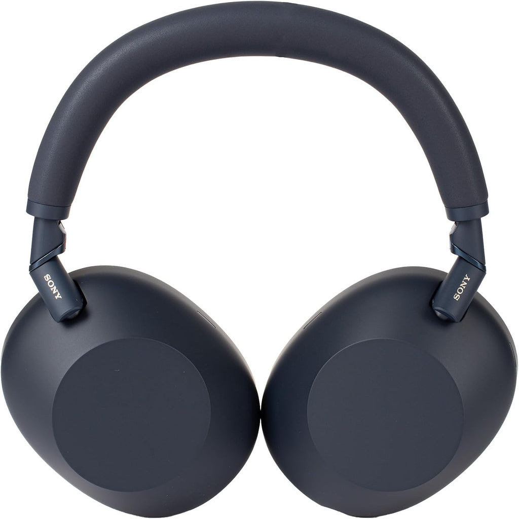 Sony WH-1000XM6 Wireless Noise Canceling Headphones (Blue) Foldable Over-Ear Bluetooth Headset | Hi-Res Audio, 30-Hour Battery, LDAC, Multipoint with USB Wall Adapter and Microfiber Cleaning Cloth