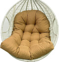 Generic Waterproof Swing Egg Chair Cushion Indoor Outdoor Hammock Chair Cushion Large Hanging Basket Seat Cushion (Cushion Only) (Khaki)
