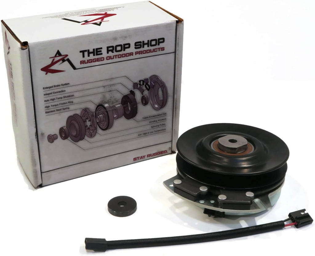 The ROP Shop Electric PTO Clutch with Wire Harness for Bush Hog 50040824 Lawn Mower Tractor