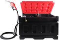Portable Diesel Tank, 48 Gallon Capacity & 12 GPM Flow Rate, Portable Fuel Tank with 12V Electric Transfer Pump and 13.1ft Rubber Hose, PE Diesel Transfer Tank for Easy Fuel Transportation Black