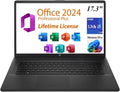 HP 17t-CN300 Personal Laptop, 2025, Free Lifetime Office 2024,Copilot AI Chat, 13th Gen Intel Core i5-1334U (10cores),12GB RAM, 512GB PCIe SSD, WiFi 6, Long Battery Life,Windows 11 Pro, Jet Black