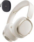 Edifier ES850NB Active Noise Cancelling Headphones, Over Ear Bluetooth Headset, 92H Playtime Wired & Wireless Hi-Res Audio Certified, Fast Charging Clear Calls for Home Office Travel - Ivory