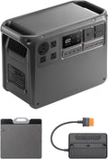 DJI Power 2000 Portable Power Station, Solar Generator with 200W Panel, 2048Wh LFP Battery, 3000W Stable Output, Enhanced Safety, Camping & RVs, Road Trip, Outdoors