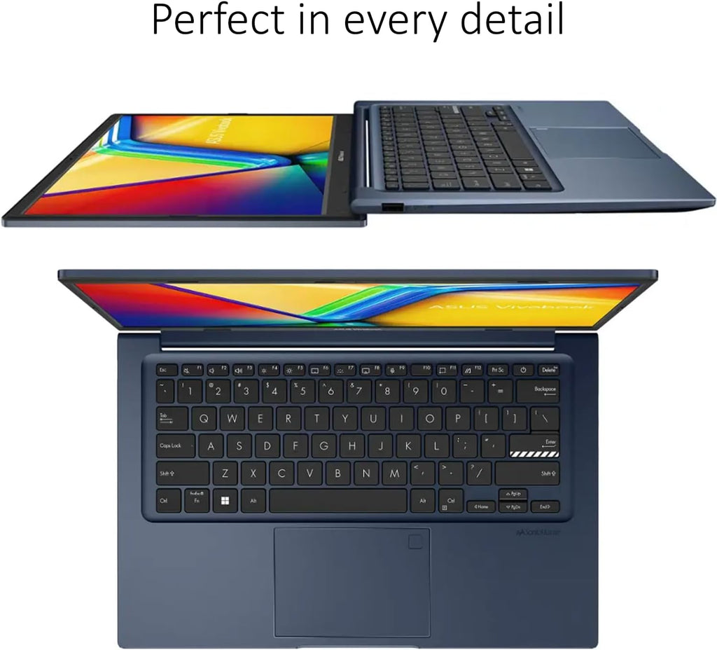 ASUS Vivobook 14 Inch Business Laptop | Intel 6-Core i3, 4.4GHz | Intel UHD Graphics | 8GB DDR4 RAM, 256GB SSD | FHD Anti-Glare IPS | WiFi 6 | 10HR Battery | Office 365 for the Web | Win 11