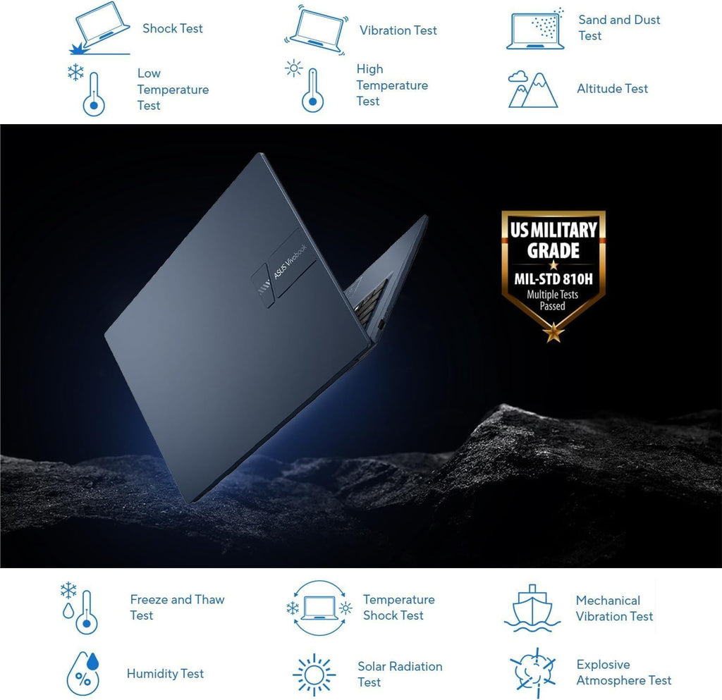 ASUS Vivobook 14 inch Laptop - Windows 11 Office Included - Intel Core i3-1315U Beat AMD Ryzen 5 4500U - 8GB RAM -256GB SSD -School Student Laptop- Computadoras Laptops Tradicionales