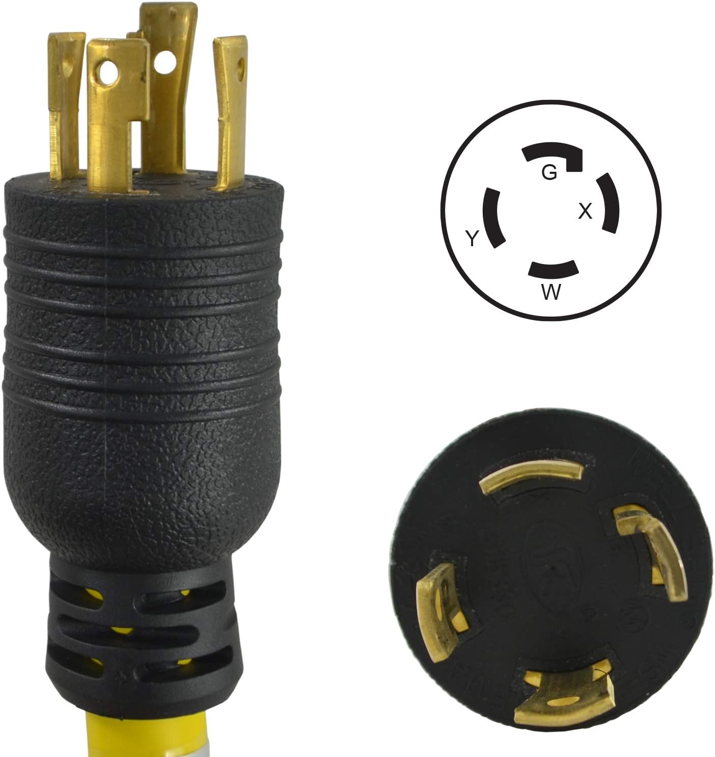 Conntek 20602 L14-30 30 Amp 4-Prong Extra Heavy-Duty Generator Cord, UL Listed (50 Feet)