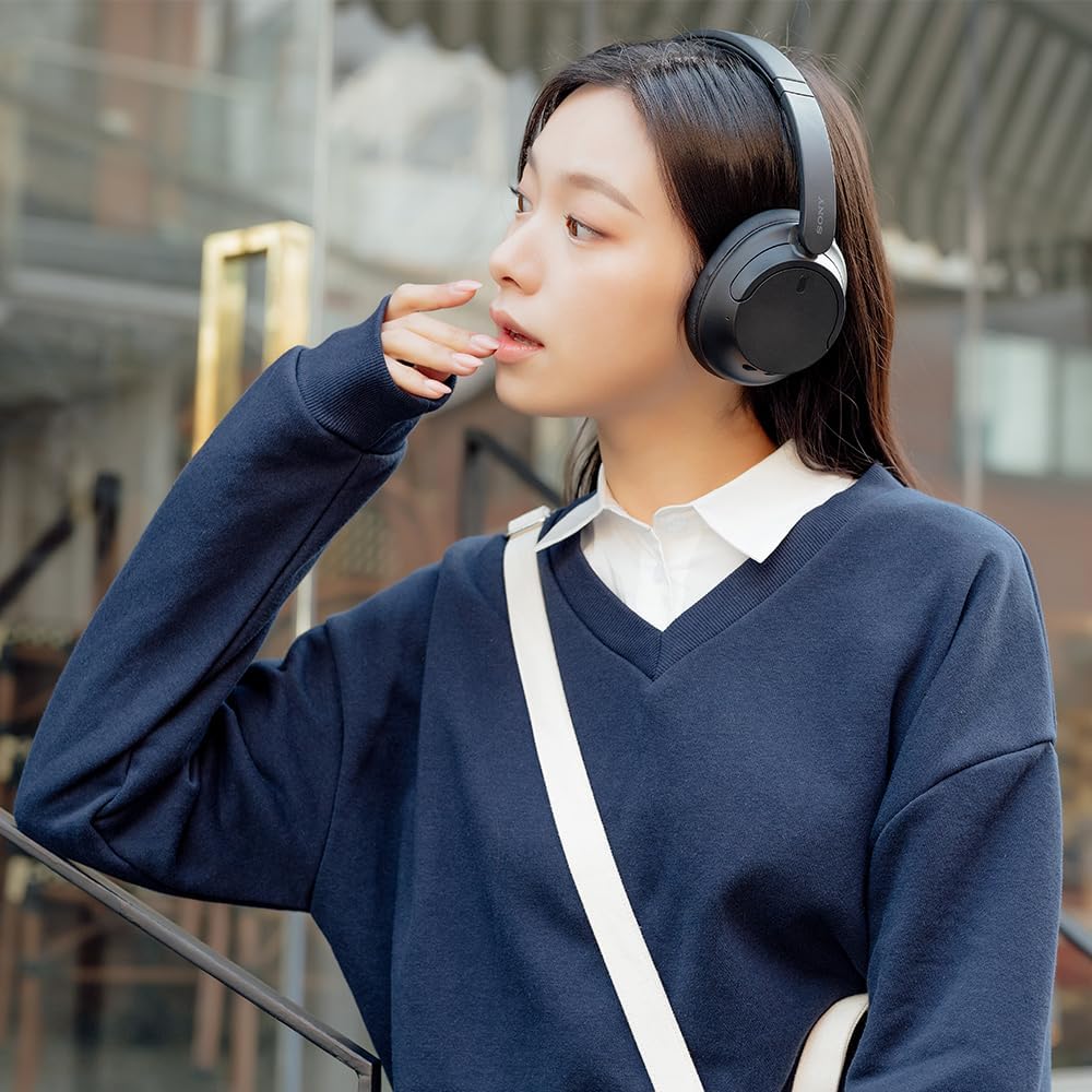 Sony WHCH720N Wireless Over The Ear Noise Canceling Headphones with 2 Microphones and Alexa Voice Control (Black)