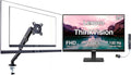 Lenovo ThinkVision 24' FHD IPS Monitor w/ 4ms Response Time, 100 Hz Refresh Rate, VESA Mount (100mm), Flicker Free, HDMI, Black w/DKZ Hub & ErgoFlexy Single Mount Arm