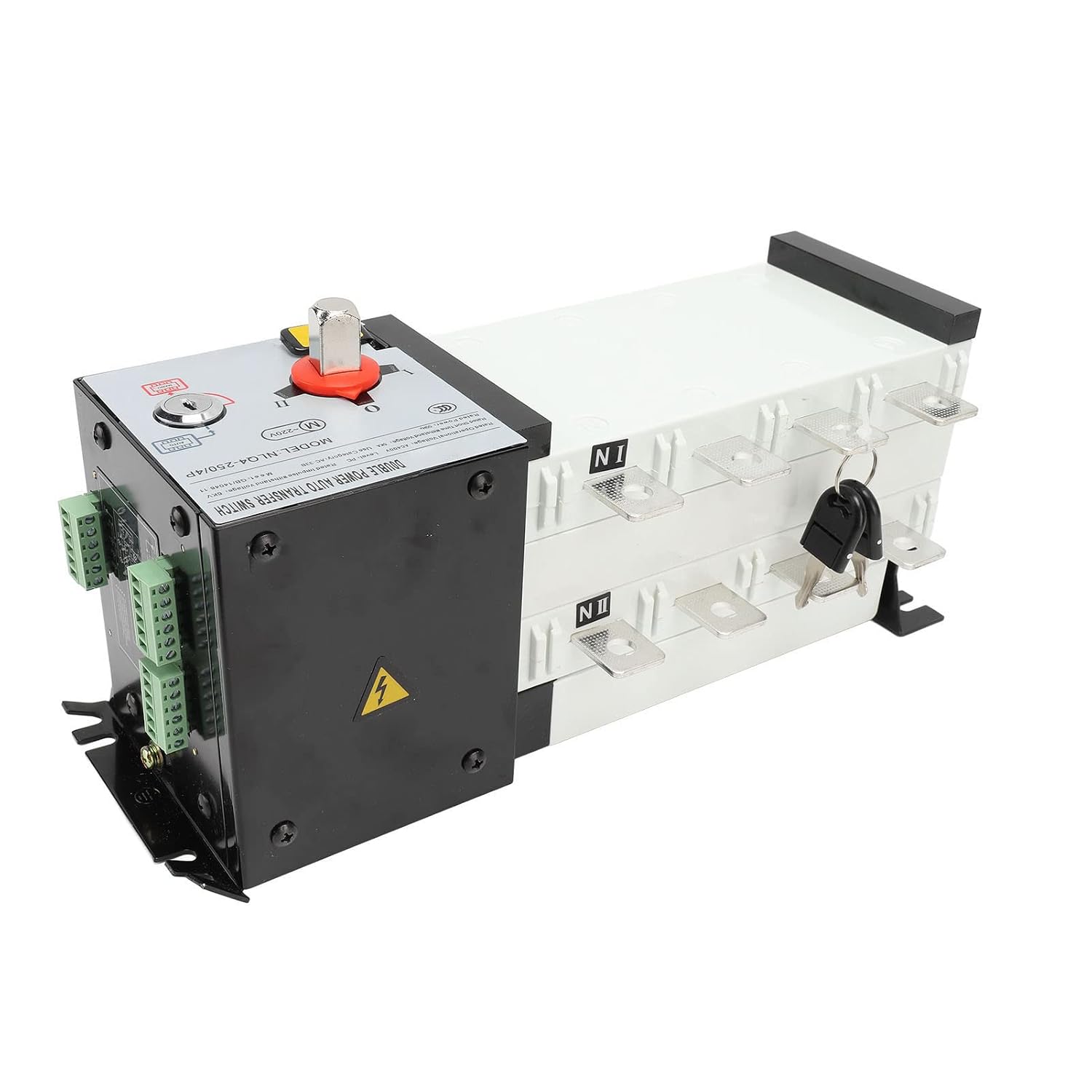 AC400V Dual Power Automatic Transfer Switch 2 in 1 Out Isolated Generator Transfer Switch (200A) 200 Amp Automatic Transfer Switch
