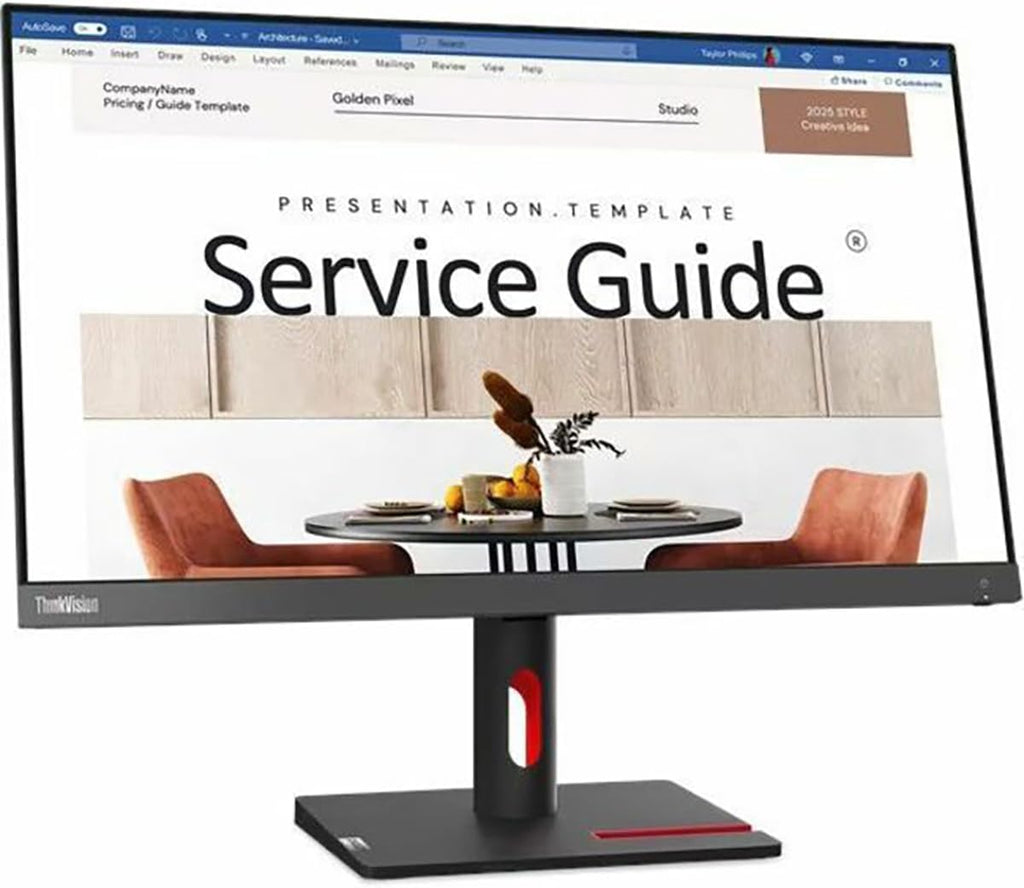 Lenovo ThinkVision S24i-30 24' Class Full HD LED Monitor - 16:9 - Raven Black