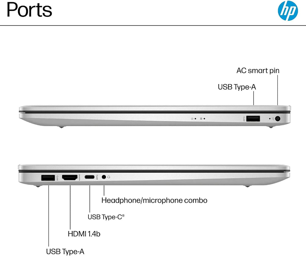 HP 17.3' FHD Business & Student Laptop Computer, 64GB RAM 2.5TB Storage (2TB SSD+512GB Docking Station Set), 6-Cores AMD Ryzen 5, Windows 11, PLUSERA Earphones, Silve