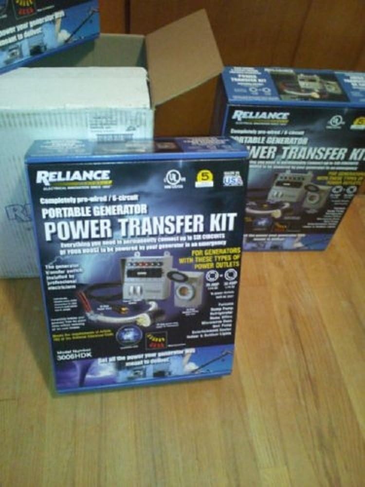 Reliance Portable Generator Power Transfer Kit-model#3006hdk