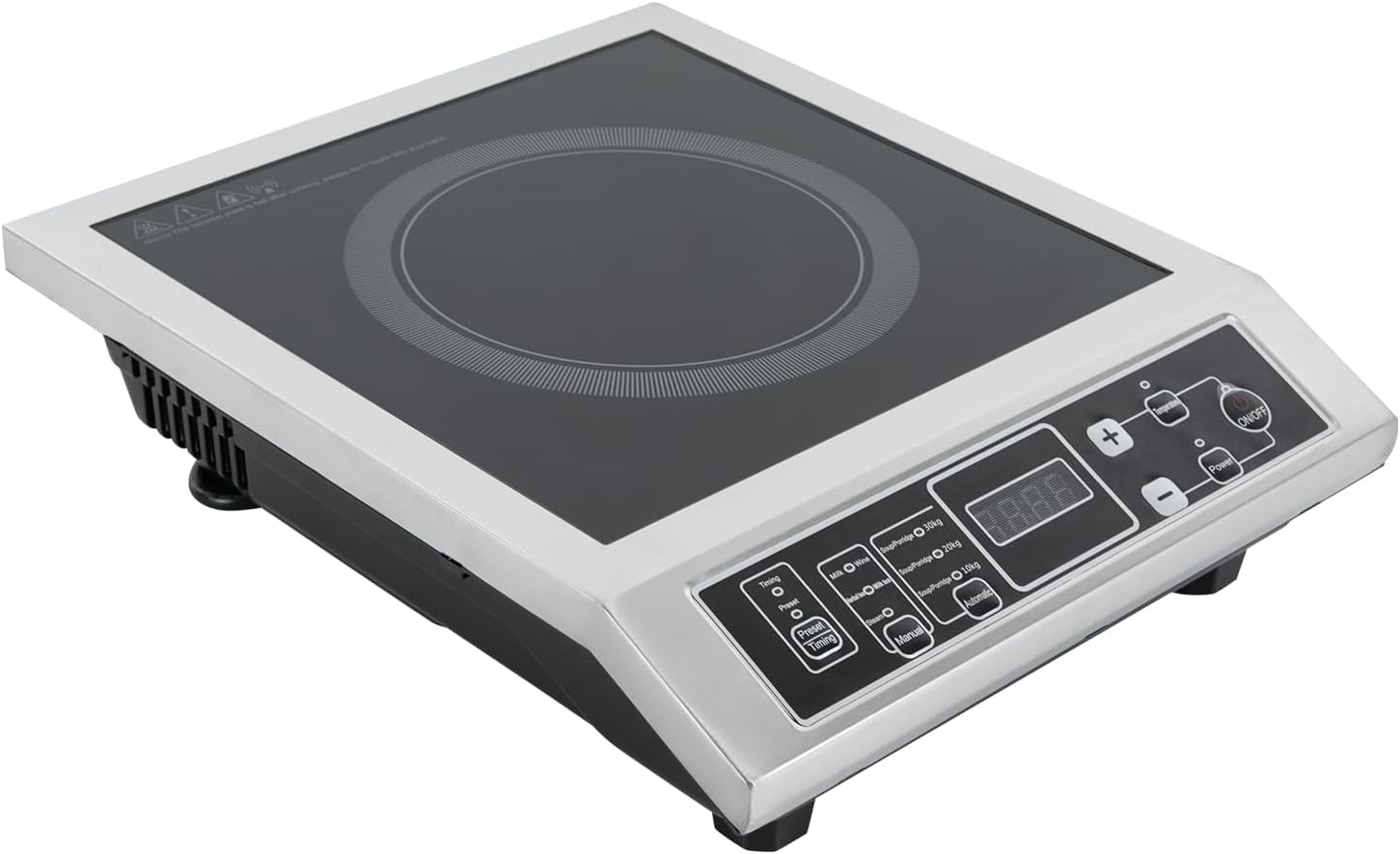 Portable Induction Cooktop Burner, 3500W Professional Induction Hot Plate with IGBT Heating Technology, Countertop Electric Stove Burner for Kitchen, Outdoor Camping, RV