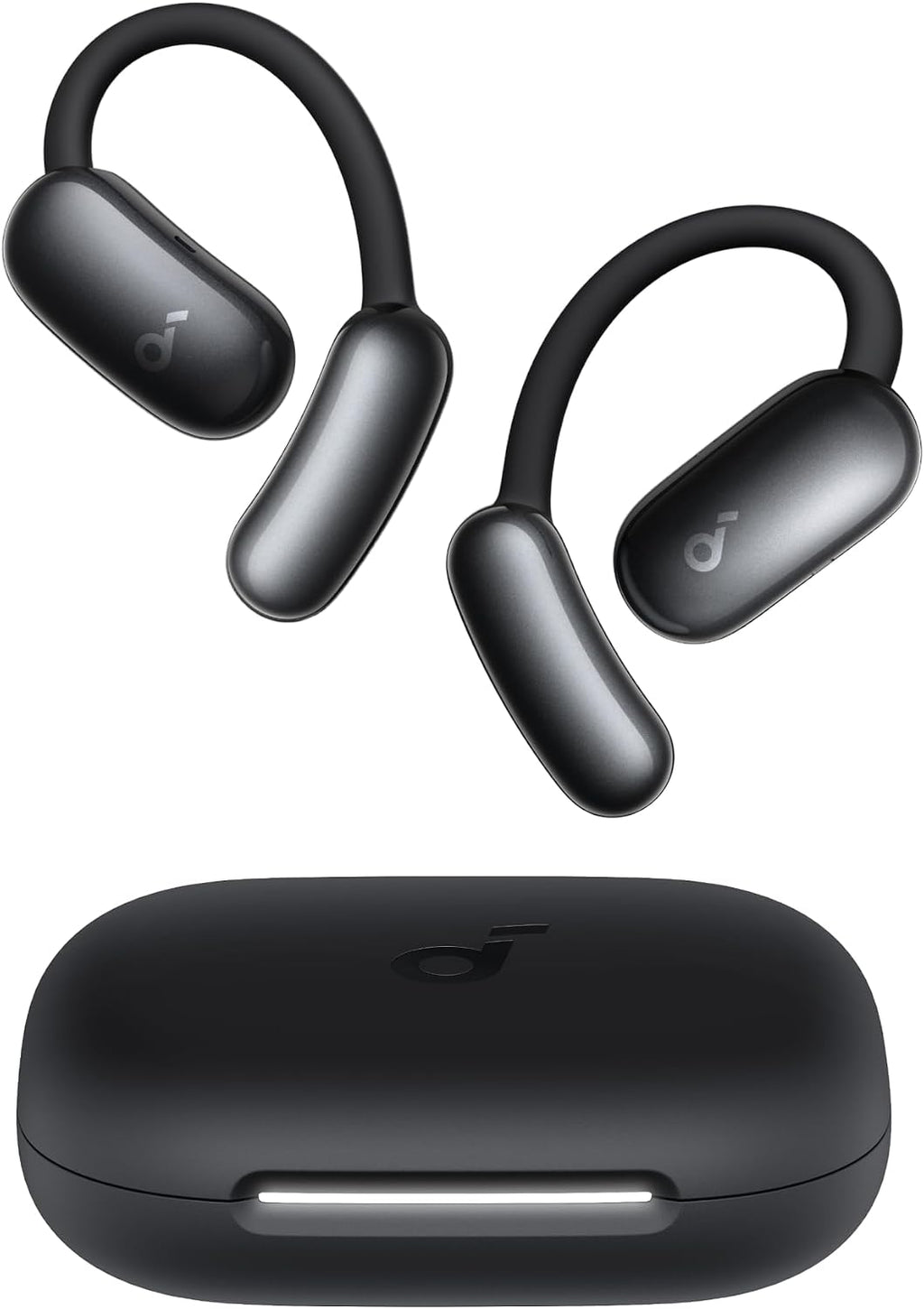 Soundcore AeroFit 2 AI Assistant Open-Ear Headphones by Anker, Pressure-Free Fit, 2X Richer Bass, Real-Time Translation Earbuds, Hi-Res, 35H Playtime, IP55