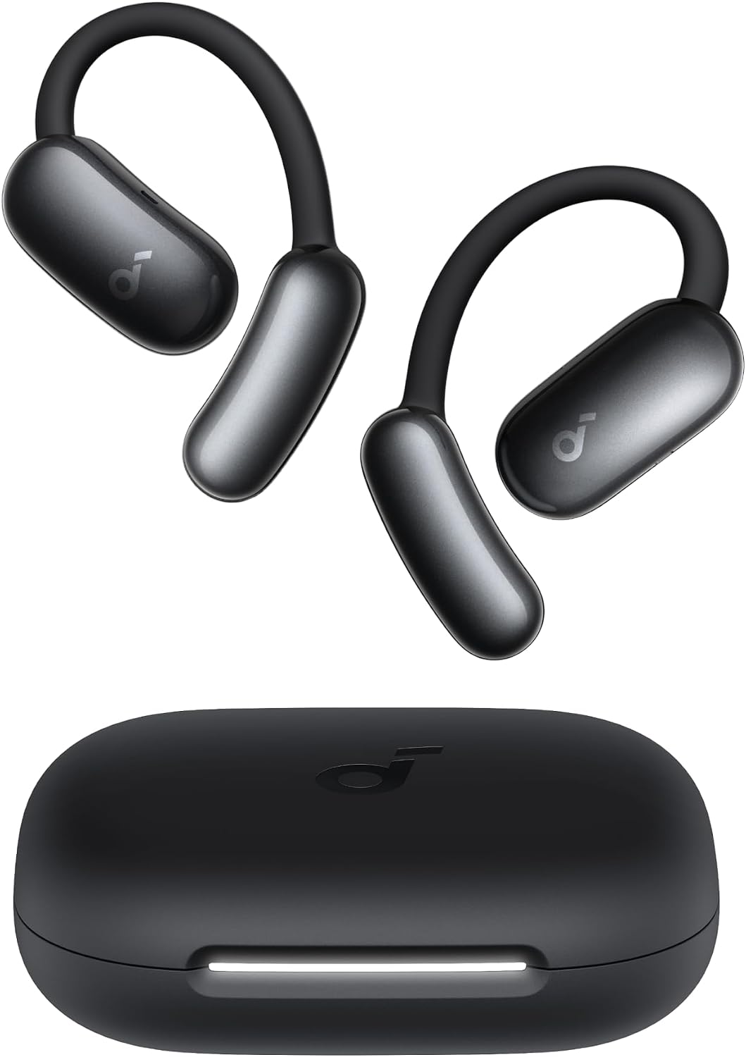 Soundcore AeroFit 2 AI Assistant Open-Ear Headphones by Anker, Pressure-Free Fit, 2X Richer Bass, Real-Time Translation Earbuds, Hi-Res, 35H Playtime, IP55