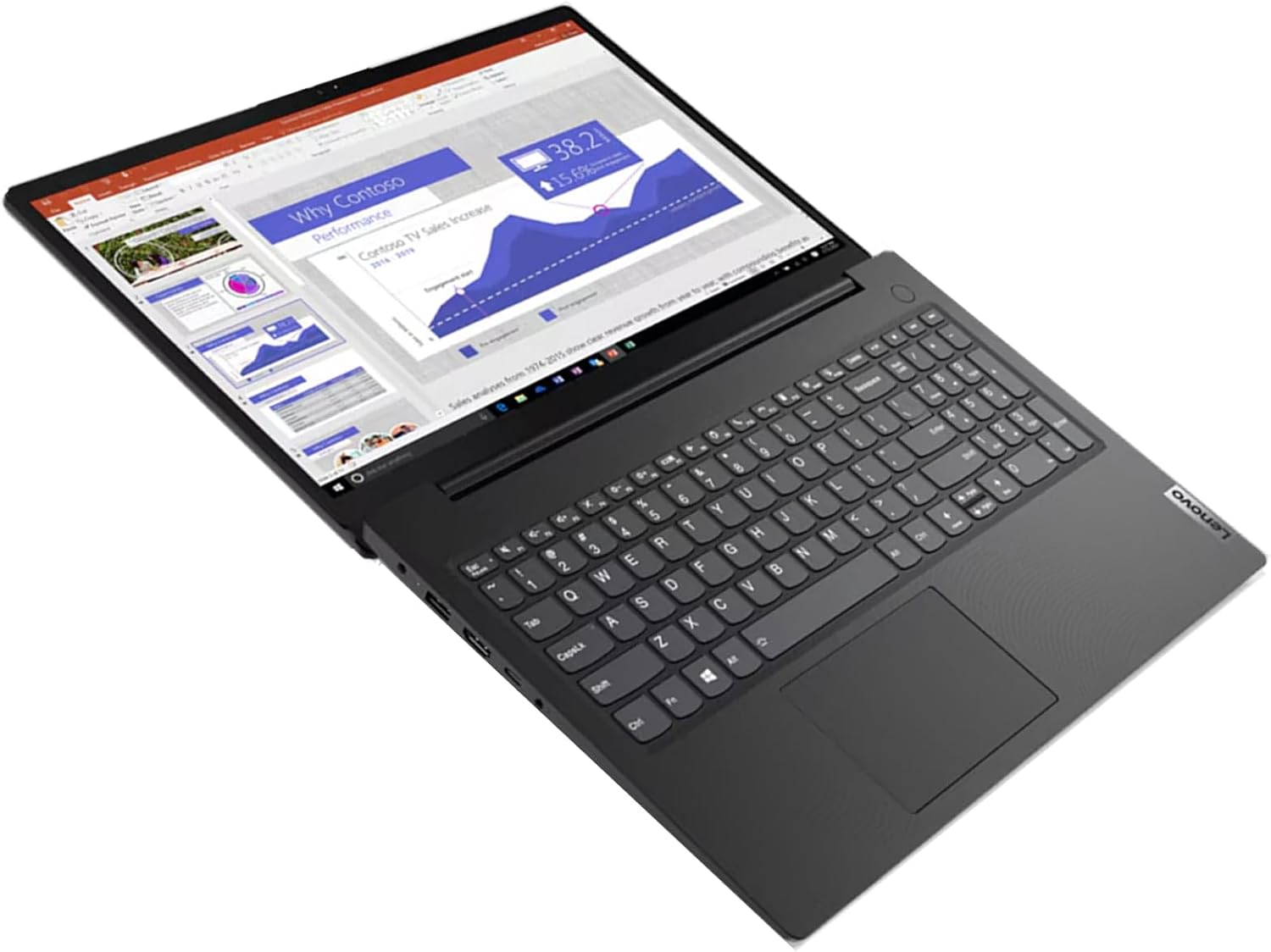Lenovo V15 Business Laptop, 15.6' FHD Anti-Glare Display, Intel Celeron N4500 Processor, 16GB RAM, 512GB SSD, Wi-Fi, Ethernet, USB-C, HDMI, Webcam, Windows 11 Pro