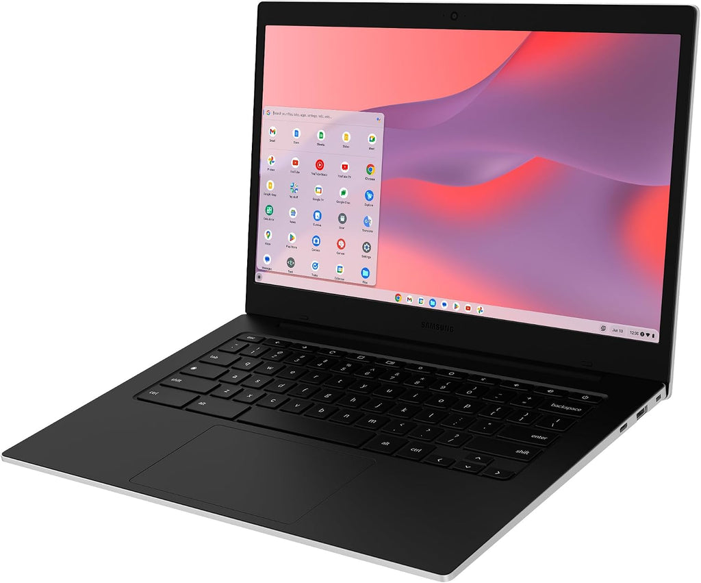 Samsung 14' Galaxy Chromebook Go Laptop PC Computer, Intel Celeron N4500 Processor, 4GB RAM, 64GB Storage, ChromeOS, XE340XDA-KA2US, Student Laptop, Silver