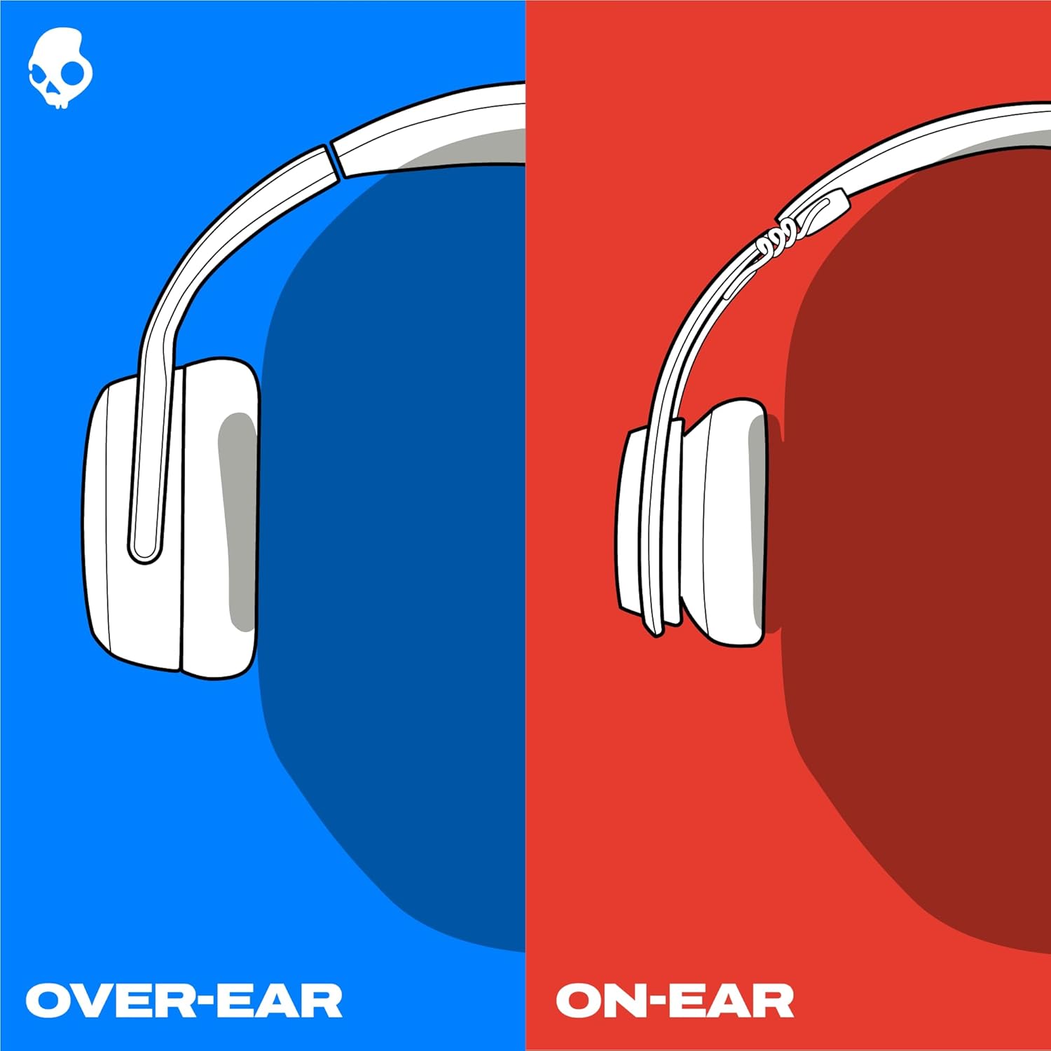 Skullcandy Crusher ANC 2 Wireless Over-Ear Bluetooth Headphones with Multi-Sensory Bass, Active Noise Cancelling, Up to 60 Hours Battery, Microphone for iPhone Android - Plasma