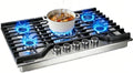 30 Inch Gas Cooktop, Built-in Propane Cooktop with 5 Italy SABAF Sealed Burners, 304 Stainless Steel, Heavy-Duty Cast Iron Grates, NG/LPG Convertible, Ion Ignition, ETL Listed