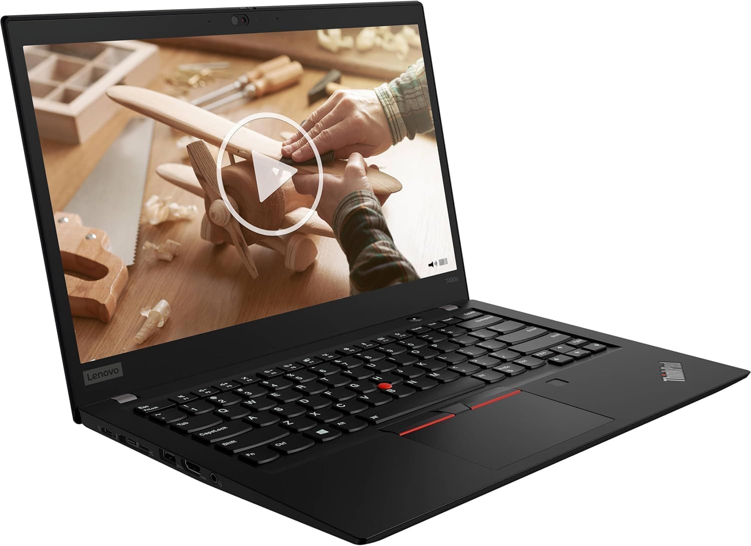 Lenovo ThinkPad T490s 14'' FHD Business Laptop Computer, 8th Gen Intel Quad Core i5-8365U Notebook, 8GB RAM 512GB SSD, Fingerprint Reader, Thunderbolt 3, Type-C, HDMI, Windows 11 Pro (Renewed)