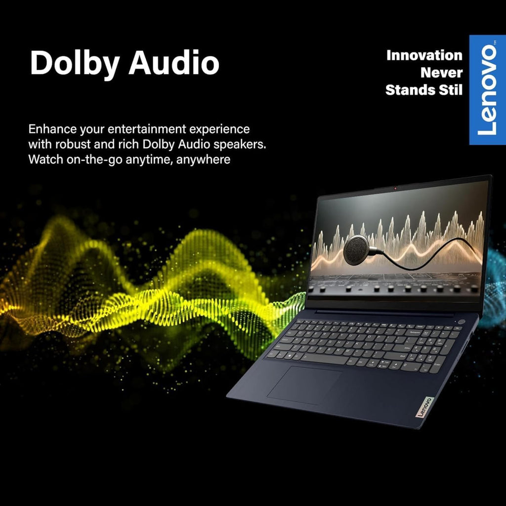 Lenovo IdeaPad 15.6 inch Laptop Computer with Microsoft 365 Home and Business • 8GB RAM • 256GB PCIe SSD • Intel Core • Wi-Fi 6 • 1TB Cloud Storage • 11HR Battery • Windows 11