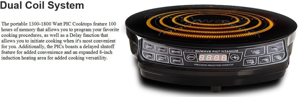 NuWave PIC Pro Highest Powered Induction Cooktop 1800W