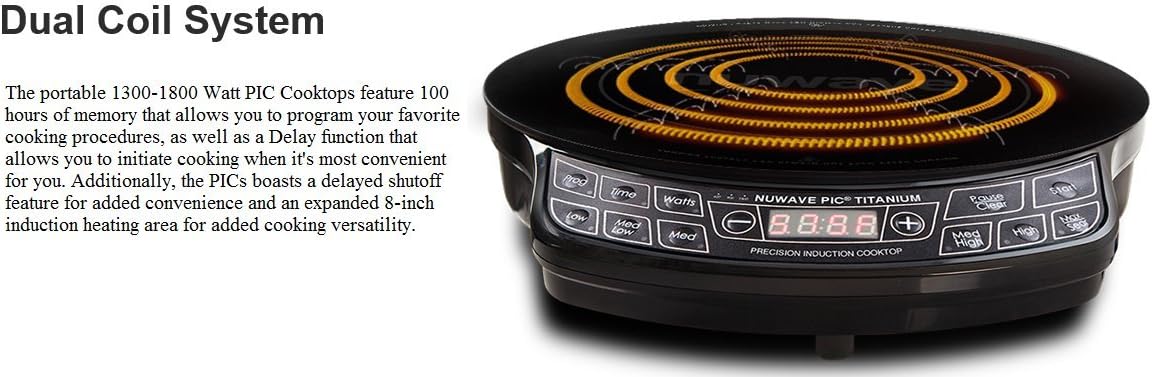 NuWave PIC Pro Highest Powered Induction Cooktop 1800W
