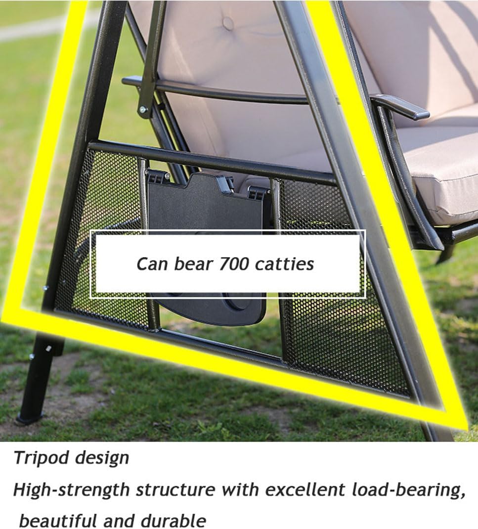 Outdoor Garden Hanging Double Rocking Chair Swing for Balcony Backyard Porch Hammock ()