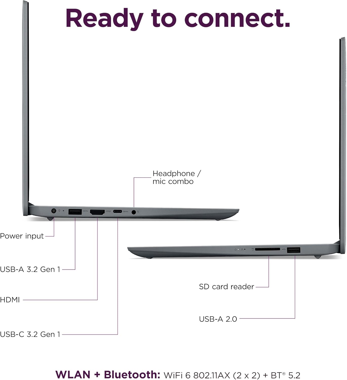 Lenovo IdeaPad 15.6' FHD Touchscreen Laptop (16GB RAM, 1TB SSD, Intel 6-Core i3-1215U (> i5-1135G7)), Narrow Bezel, Webcam, 10-Hr Long Battery Life, Wi-Fi 6, IST Hub, Win 11 Home S Mode, Cloud Grey