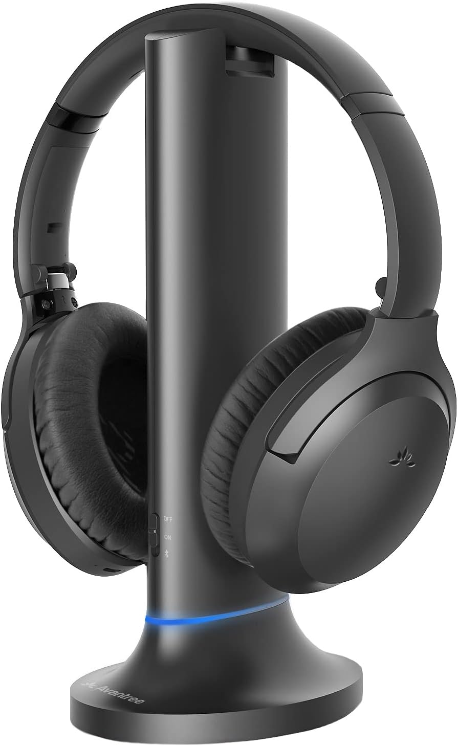 Avantree Opera - Wireless Headphones for TV Watching with Clear Dialogue, Compatible with TVs Equipped with Optical or AUX Audio Output Ports, Passthrough, Enhanced Volume & Comfortable for Seniors