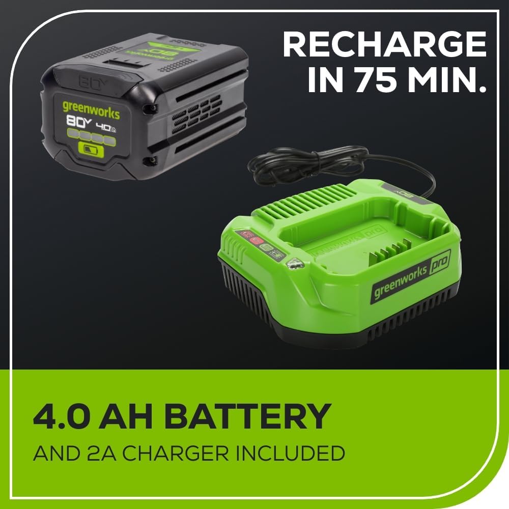 Greenworks 80V 21' Cordless Battery Push Lawn Mower w/ 4.0Ah Battery & Charger String Trimmer Tool only Kit