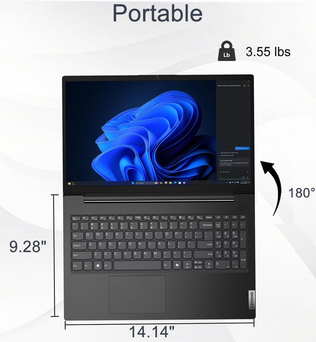 Lenovo Laptop Computer for Business & Student, 15.6' FHD, Intel 10-Core i7-240H (> Ultra 7 155U), 32GB DDR5, 1TB SSD, V Series Beat Ideapad, Webcam w/Shutter, Numeric Keypad, Win 11 Home w/Copilot