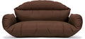 LeisureMod 2 Person Hanging Egg Swing Chair Cushion - Brown, Soft & Weather-Resistant, Machine Washable, Outdoor/Indoor Use