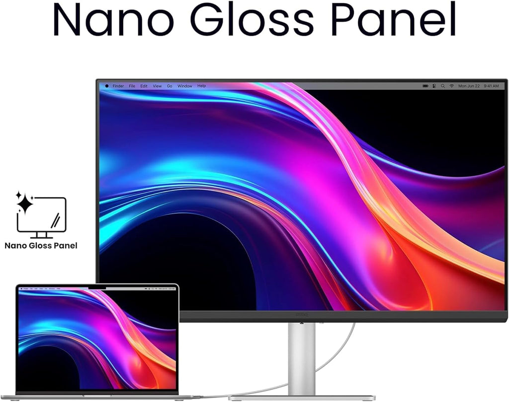 BenQ MA270UP 27' 4K 3840x2160 Monitor for MacBook® Pro/Air, Dual USB-C, 90W Power Delivery, Mac Color Match, USB Hub, Brightness & Volume Control on Mac, Height & Tilt Adjustable Stand, P3 Color Gamut