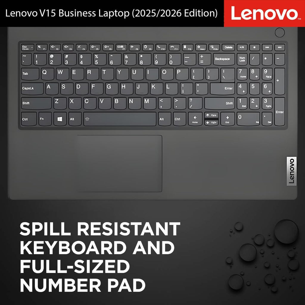 Lenovo 2026 Newly Designed Business and Student Laptop, Intel Powerful Processor, 16GB RAM, 512GB SSD, 15.6' FHD Display, Ethernet RJ-45, Ultra Quiet Design, Long Battery Life, Wi-Fi 6, Windows 11
